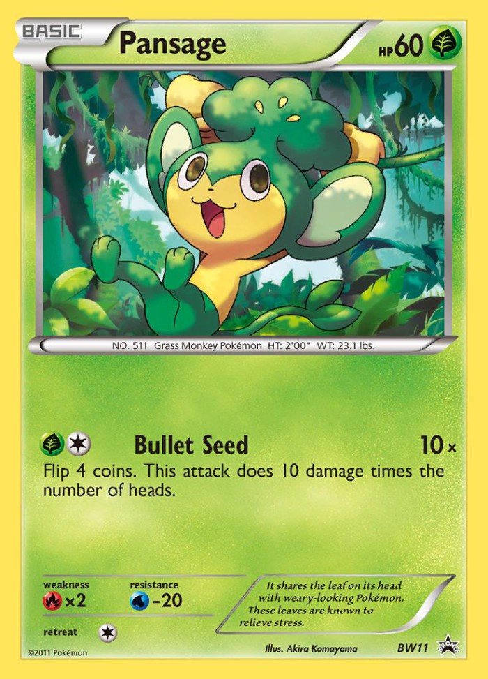 Carte Pokémon: Pansage [Feuillajou]