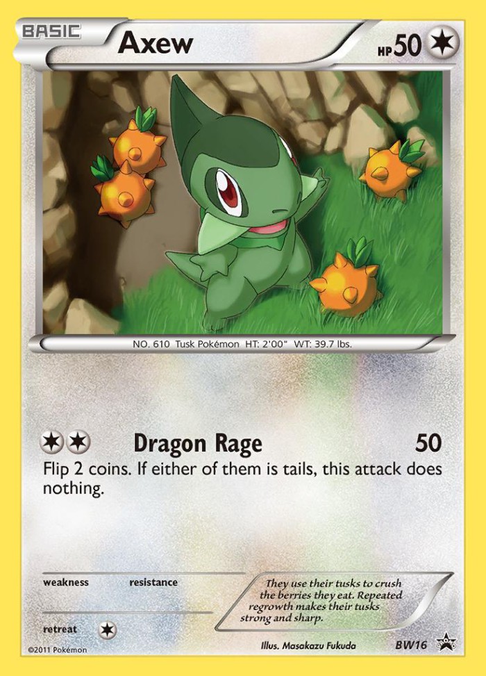 Carte Pokémon: Axew [Coupenotte]