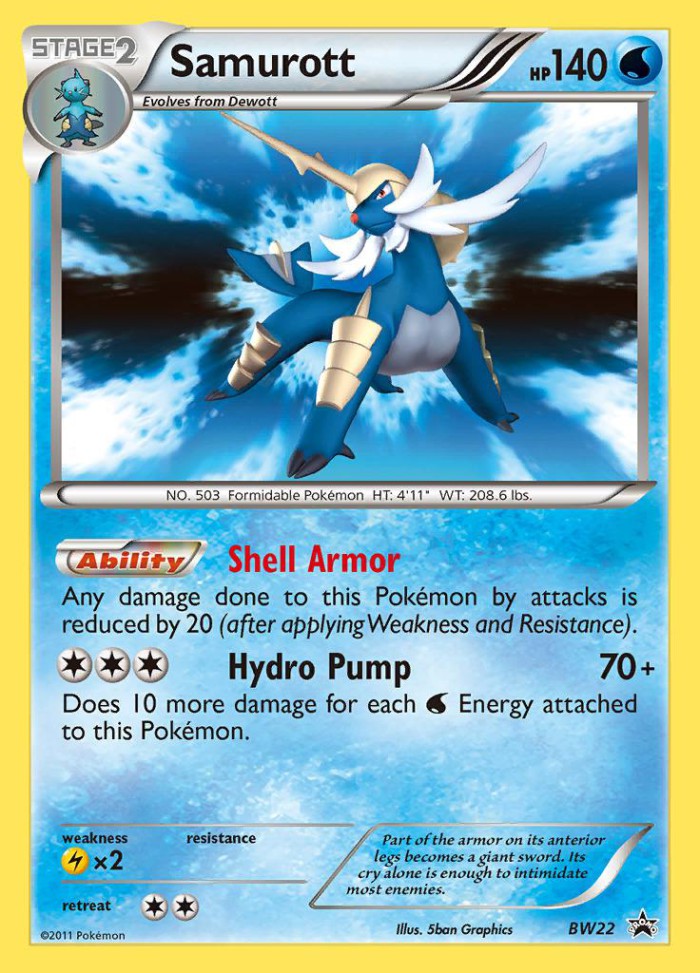 Carte Pokémon: Samurott [Clamiral]