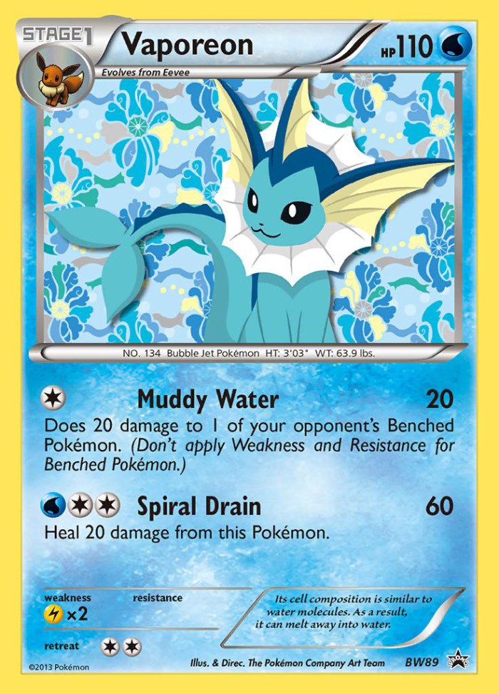 Carte Pokémon: Vaporeon [Aquali]