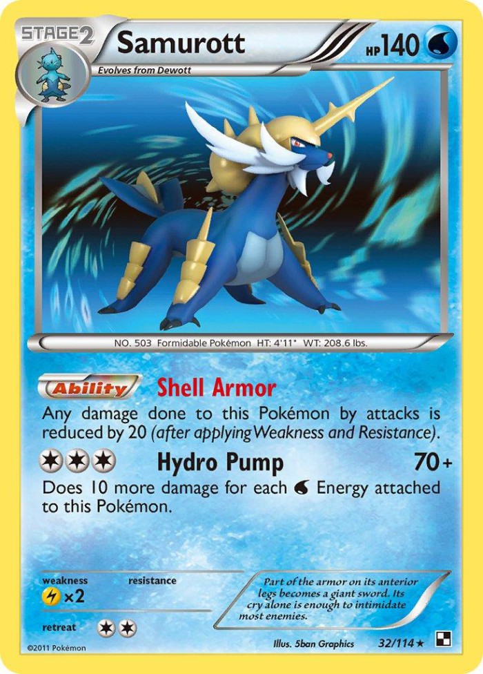 Carte Pokémon: Samurott [Clamiral]