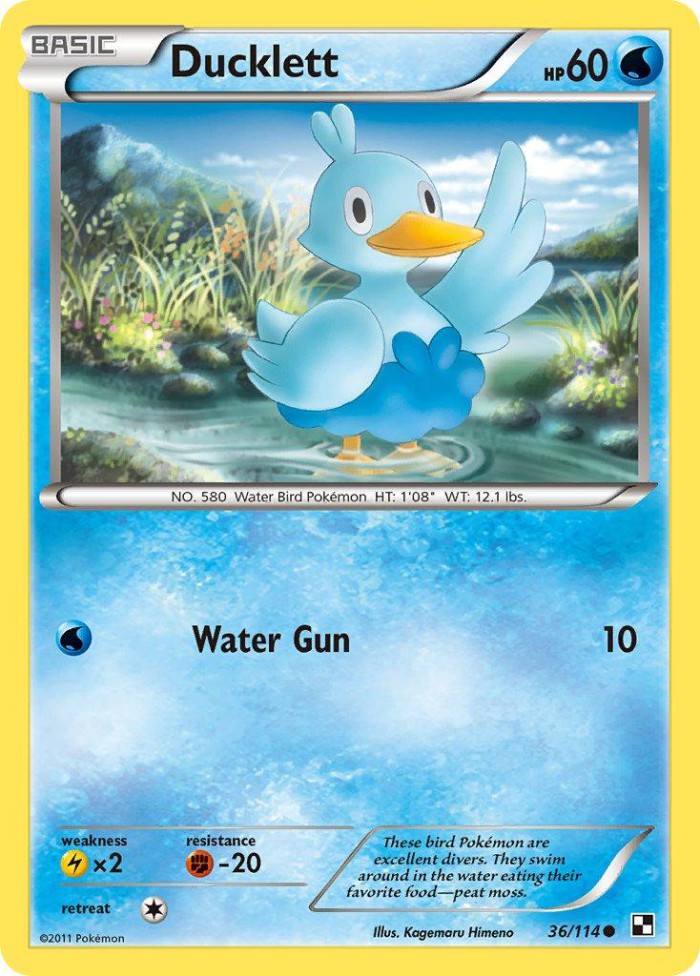 Carte Pokémon: Ducklett [Couaneton]