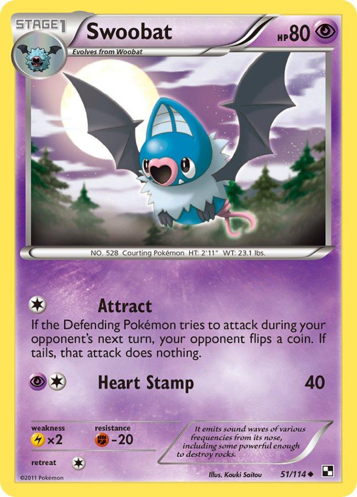 Carte Pokémon: Swoobat [Rhinolove]