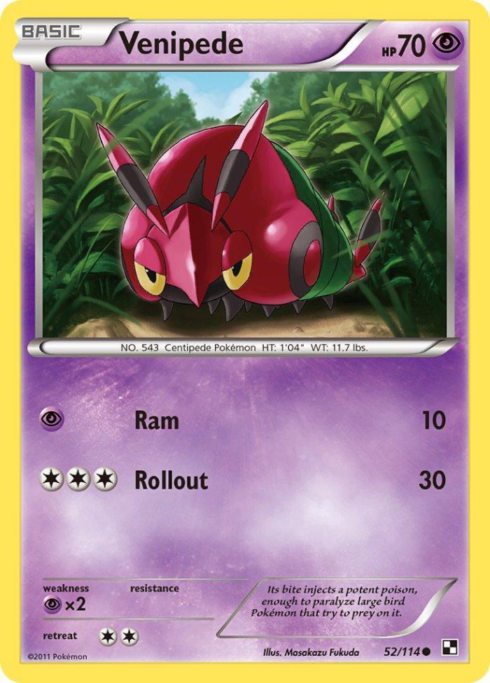 Carte Pokémon: Venipede [Venipatte]