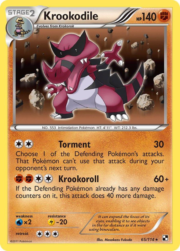 Carte Pokémon: Krookodile [Crocorible]