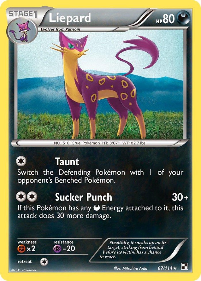 Carte Pokémon: Liepard [Léopardus]