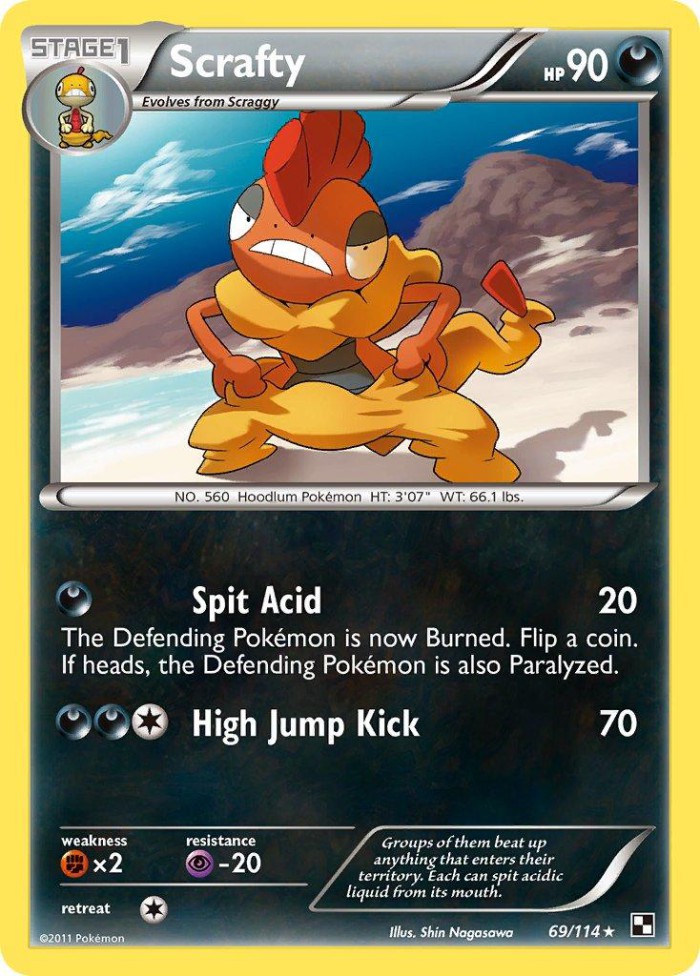 Carte Pokémon: Scrafty [Baggaïd]