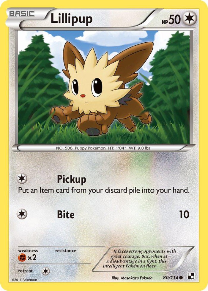 Carte Pokémon: Lillipup [Ponchiot]