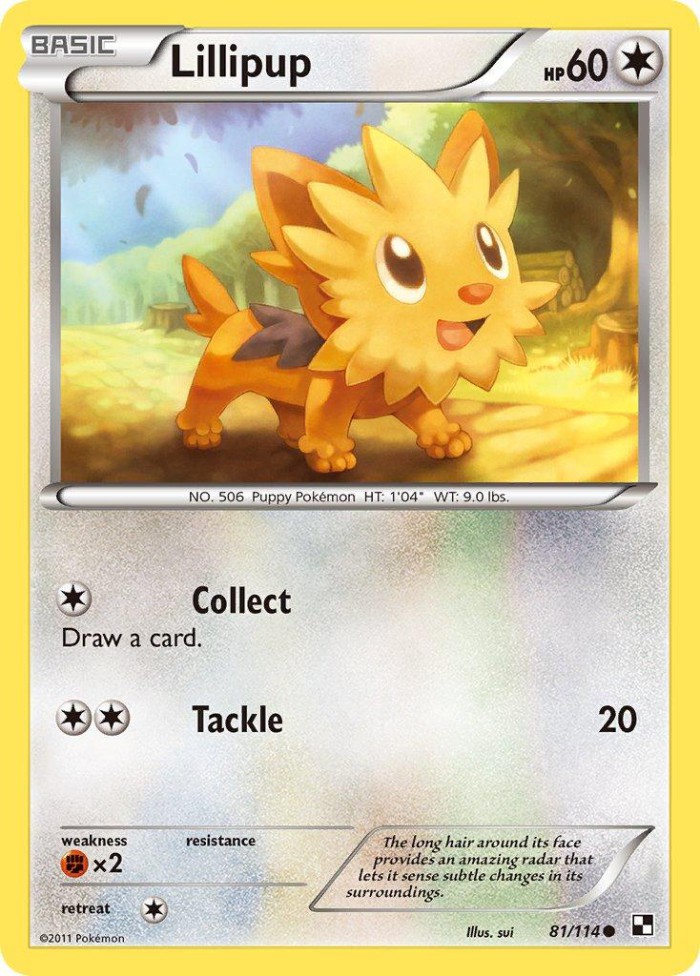 Carte Pokémon: Lillipup [Ponchiot]