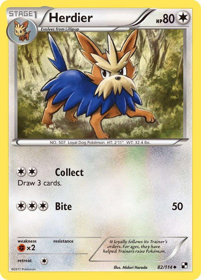 Carte Pokémon: Herdier [Ponchien]