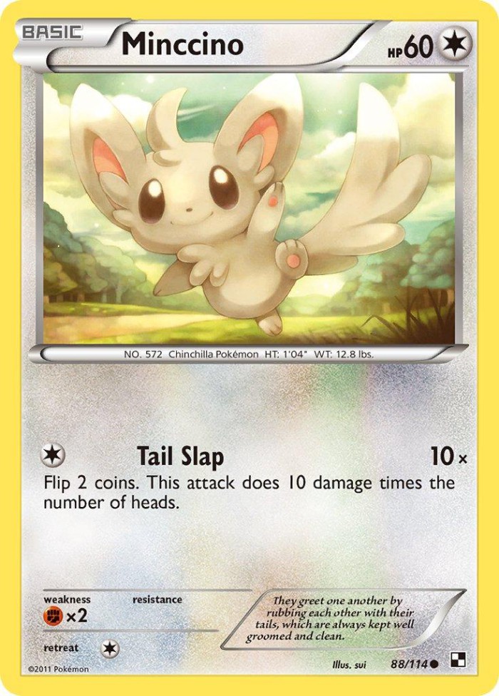 Carte Pokémon: Minccino [Chinchidou]