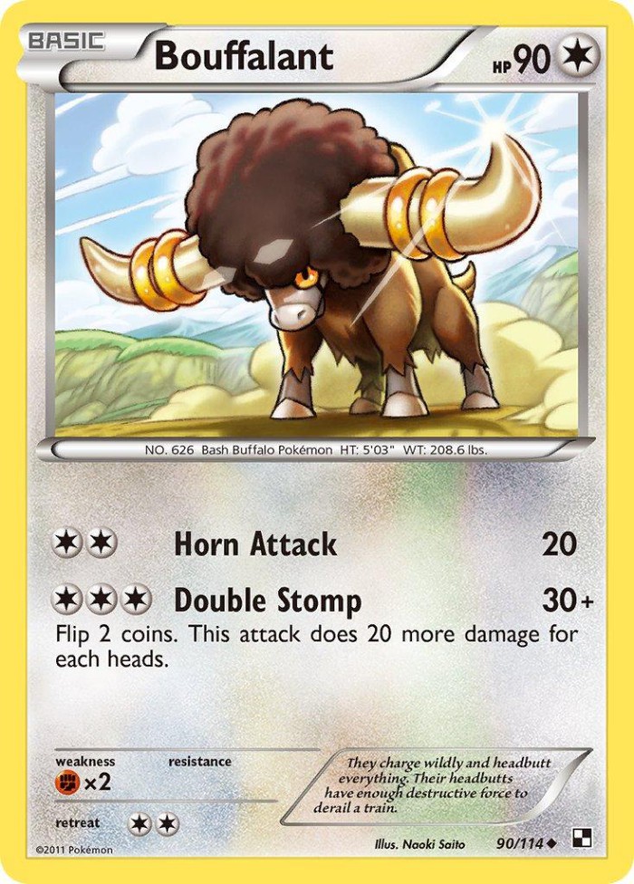 Carte Pokémon: Bouffalant [Frison]