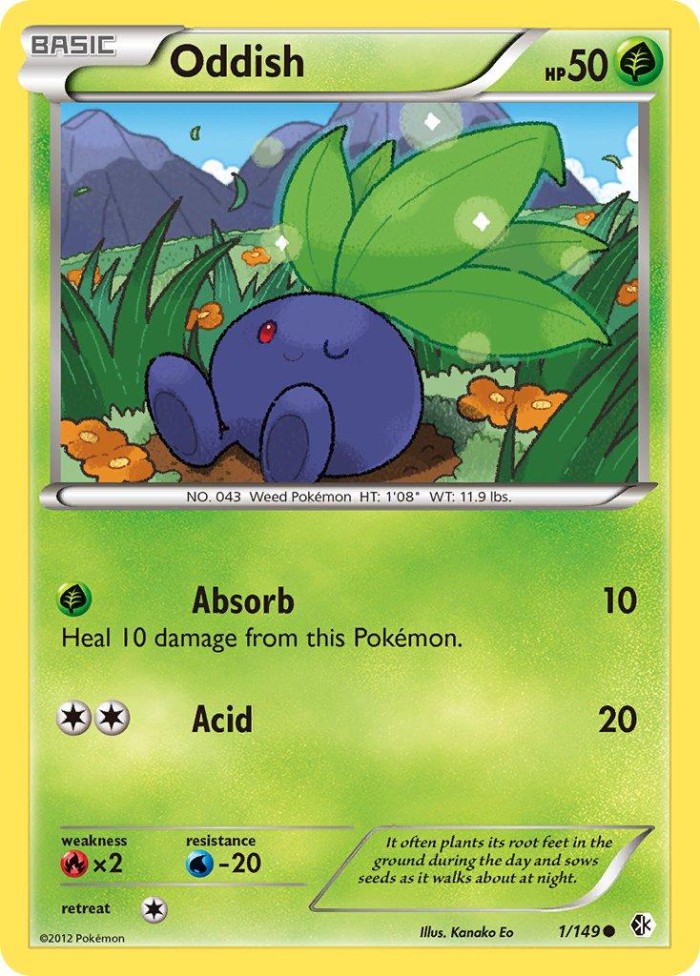 Carte Pokémon: Oddish [Mystherbe]