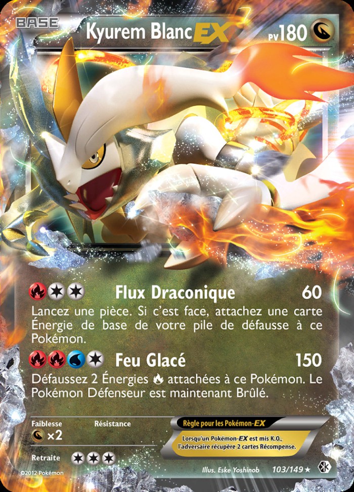 Carte Pokémon: White Kyurem EX [Kyurem Blanc EX]