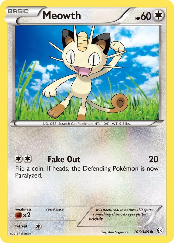 Carte Pokémon: Meowth [Miaouss]