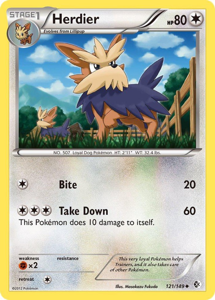 Carte Pokémon: Herdier [Ponchien]