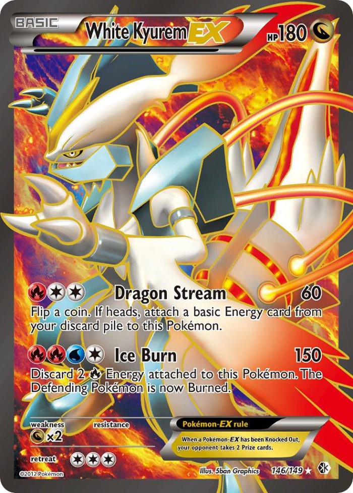 Carte Pokémon: White Kyurem EX [Kyurem Blanc EX]