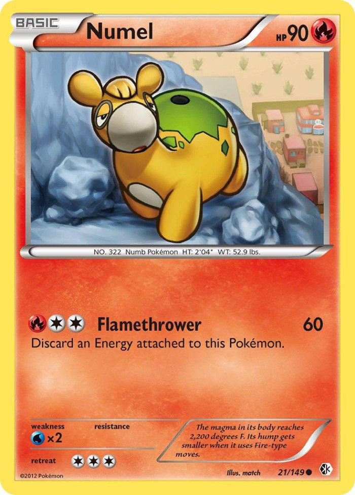 Carte Pokémon: Numel [Chamallot]