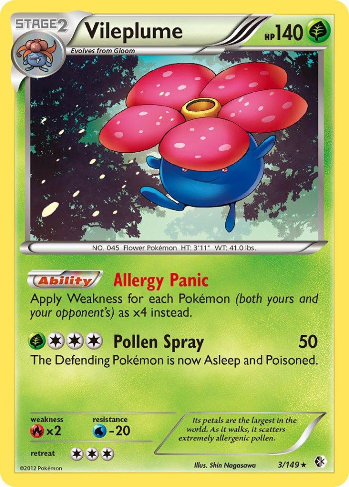 Carte Pokémon: Vileplume [Rafflesia]