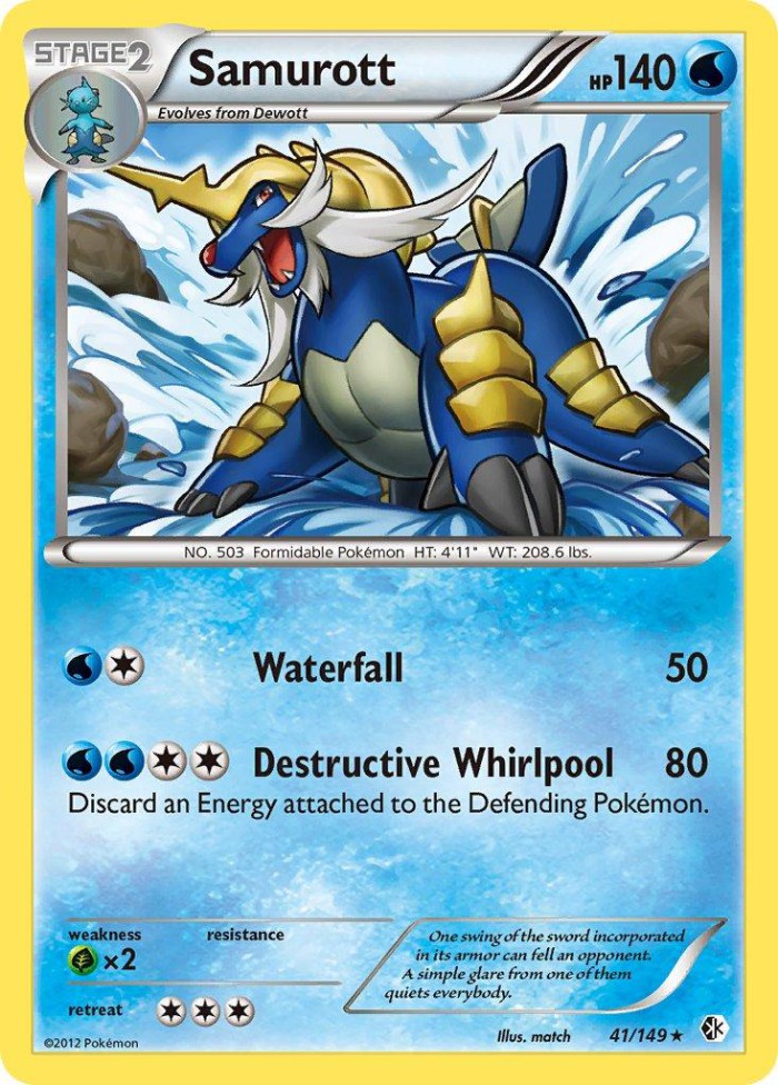 Carte Pokémon: Samurott [Clamiral]