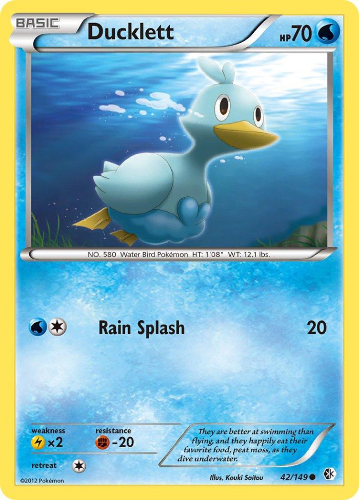 Carte Pokémon: Ducklett [Couaneton]