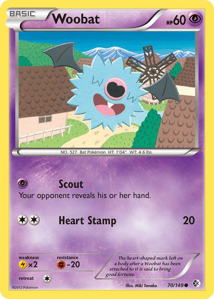 Carte Pokémon: Woobat [Chovsourir]