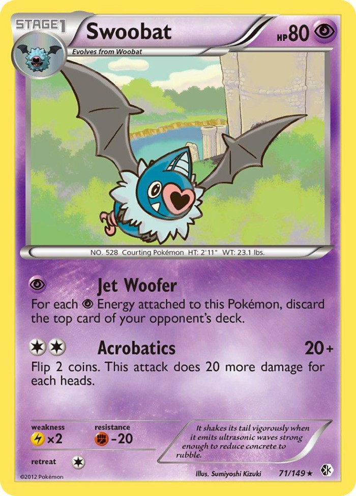 Carte Pokémon: Swoobat [Rhinolove]