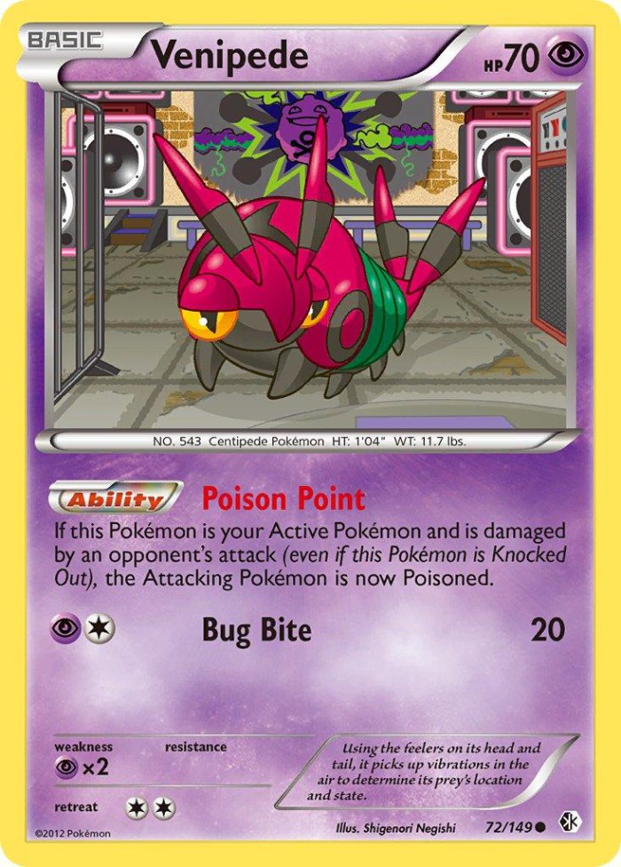 Carte Pokémon: Venipede [Venipatte]