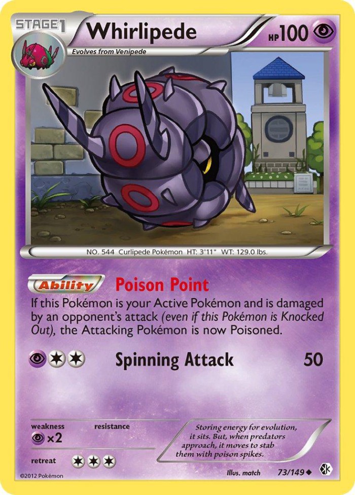 Carte Pokémon: Whirlipede [Scobolide]