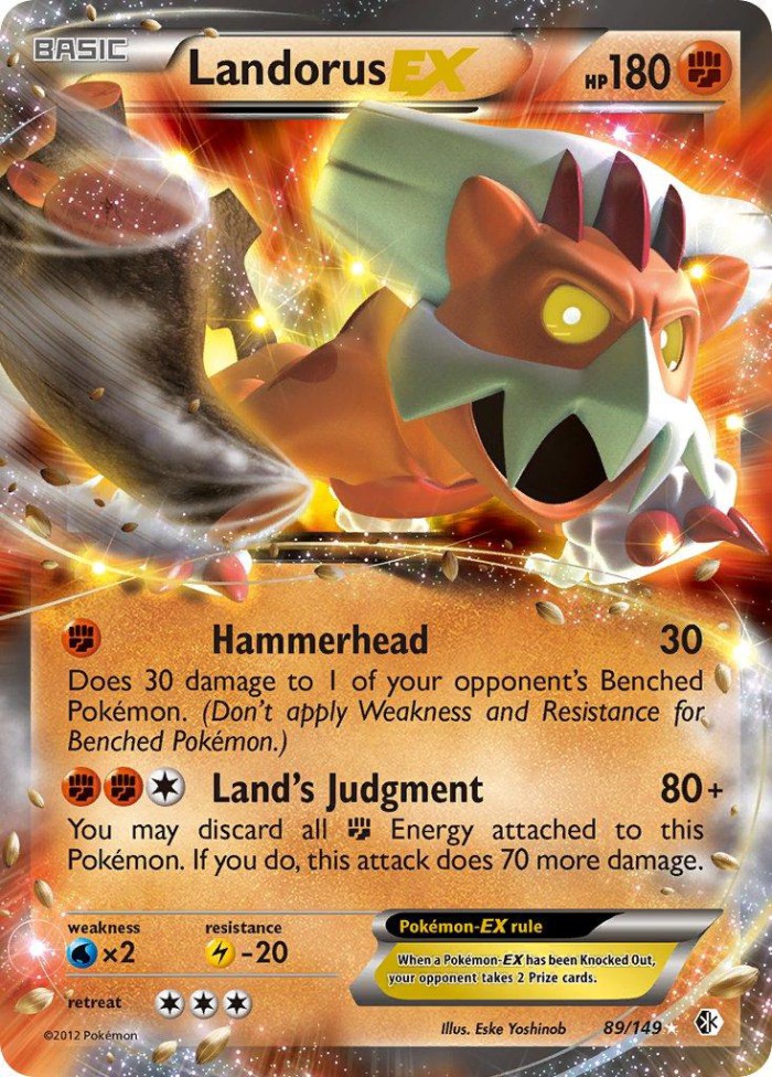 Carte Pokémon: Landorus EX [Démétéros EX]