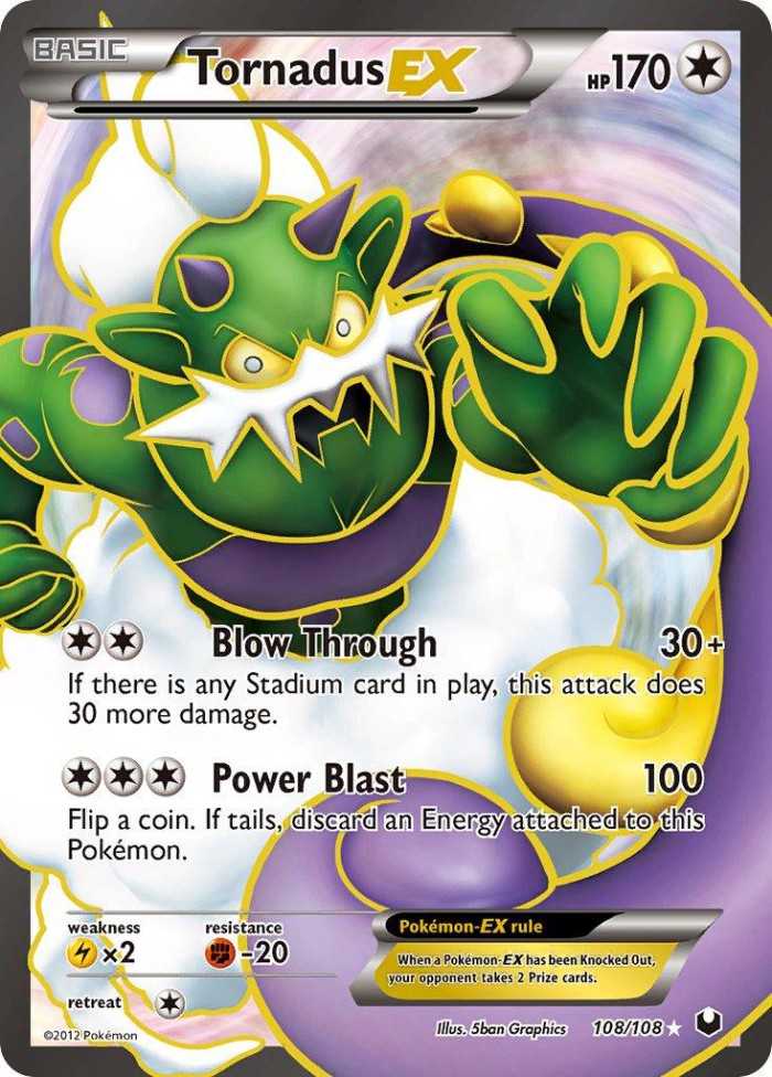 Carte Pokémon: Tornadus EX [Boréas EX]