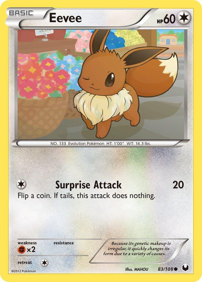 Carte Pokémon: Eevee [Évoli]