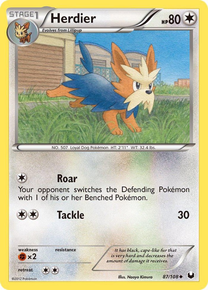 Carte Pokémon: Herdier [Ponchien]