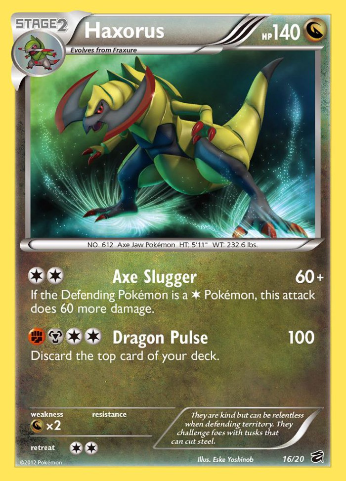 Carte Pokémon: Haxorus [Tranchodon]