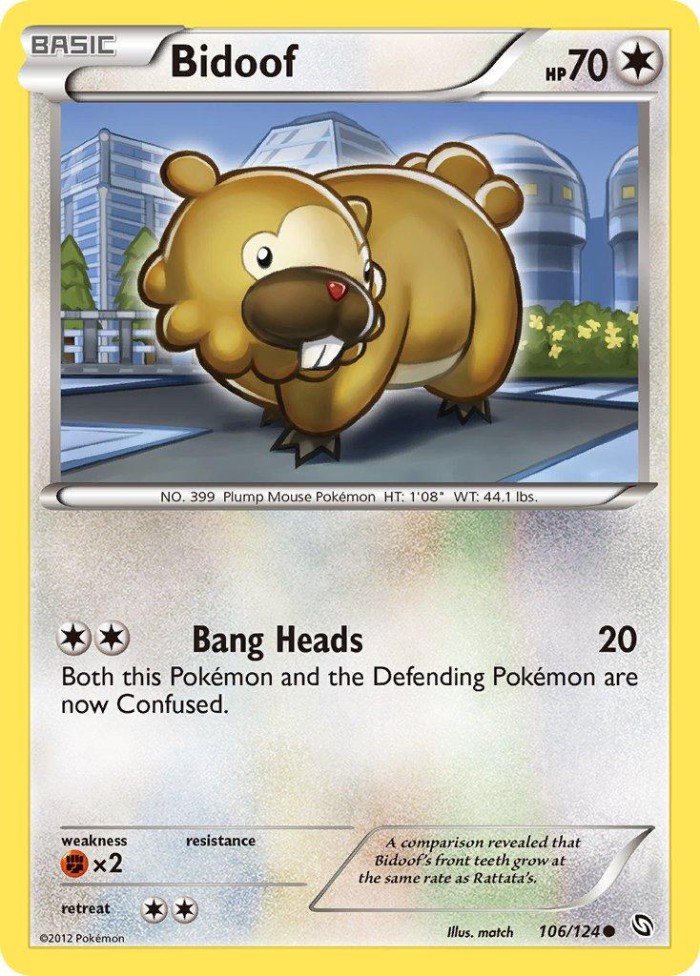 Carte Pokémon: Bidoof [Keunotor]