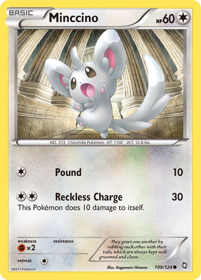 Carte Pokémon: Minccino [Chinchidou]