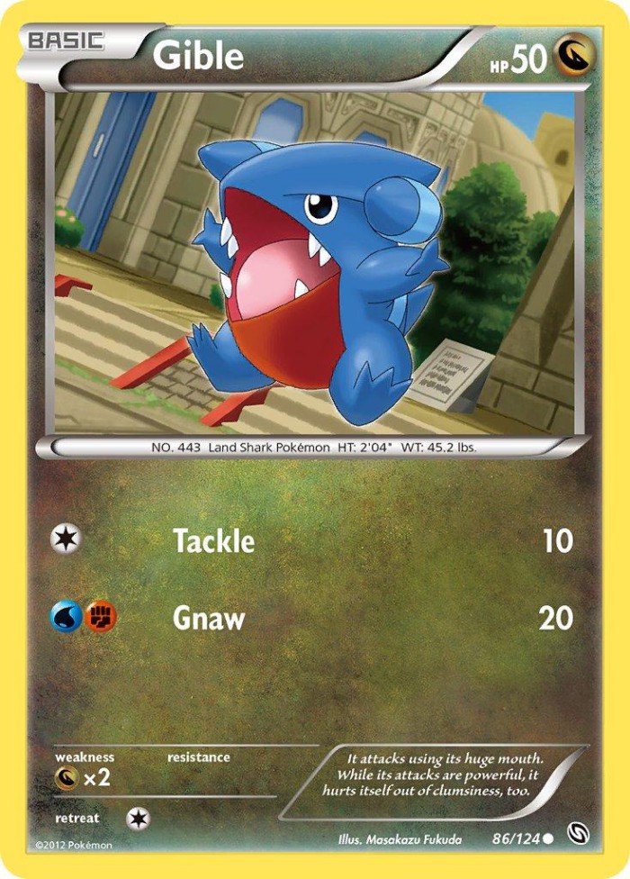 Carte Pokémon: Gible [Griknot]