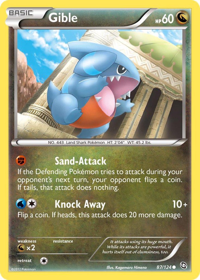 Carte Pokémon: Gible [Griknot]