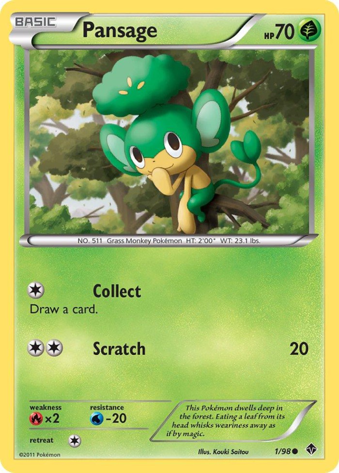 Carte Pokémon: Pansage [Feuillajou]