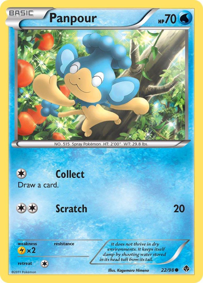 Carte Pokémon: Panpour [Flotajou]