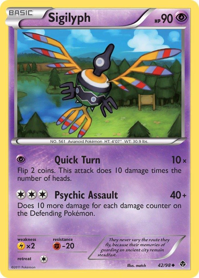 Carte Pokémon: Sigilyph [Cryptéro]