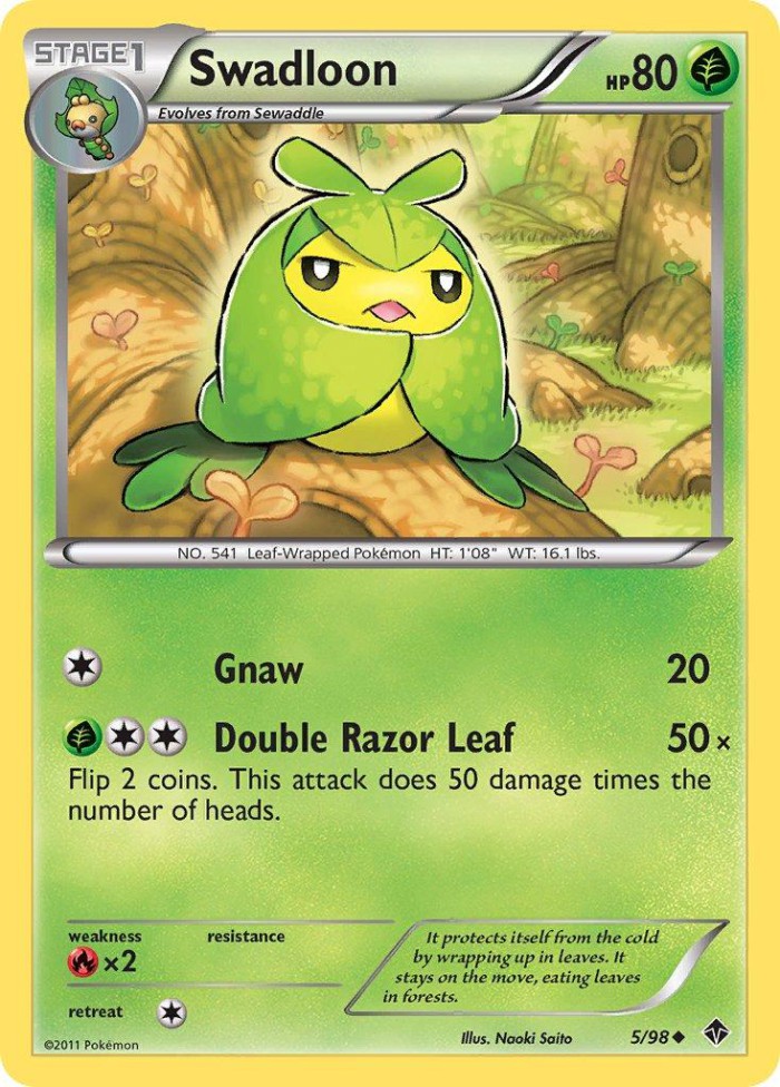 Carte Pokémon: Swadloon [Couverdure]