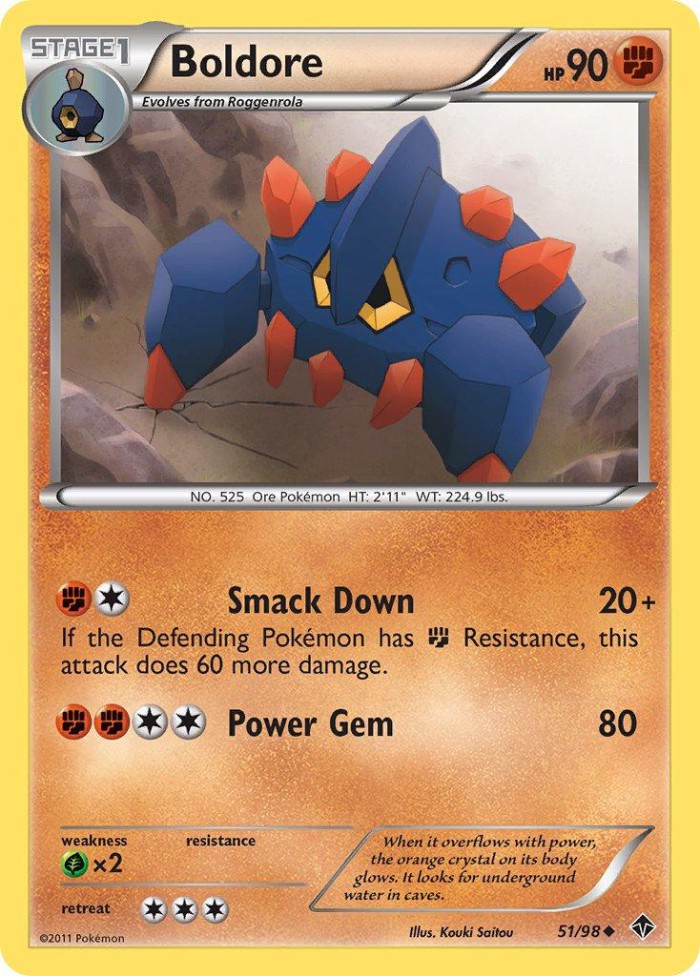 Carte Pokémon: Boldore [Géolithe]