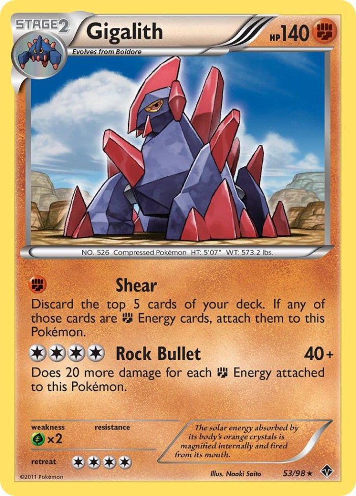 Carte Pokémon: Gigalith [Gigalithe]