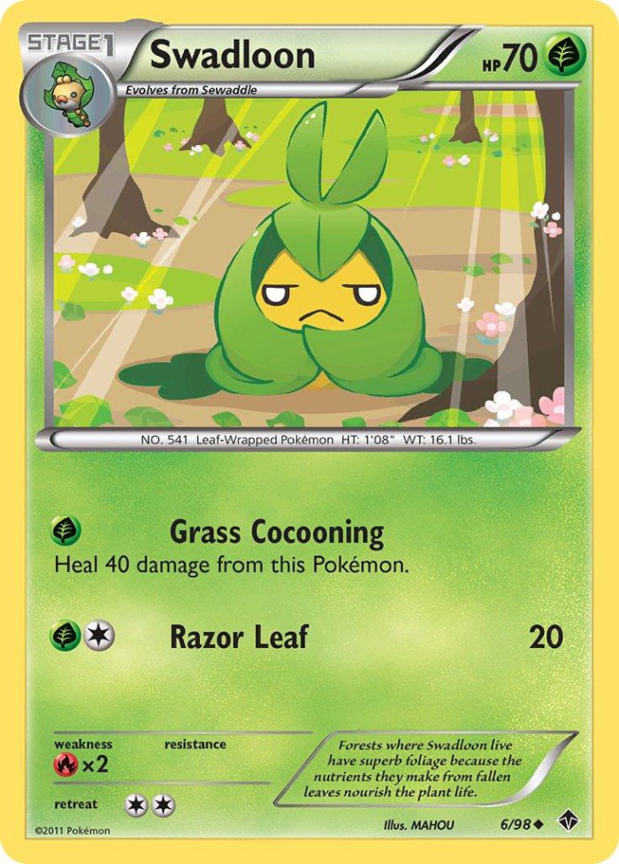 Carte Pokémon: Swadloon [Couverdure]