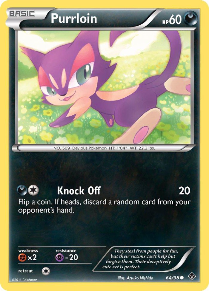 Carte Pokémon: Purrloin [Chacripan]