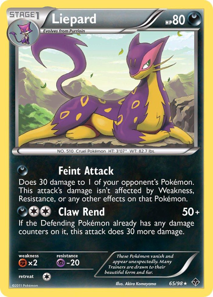 Carte Pokémon: Liepard [Léopardus]