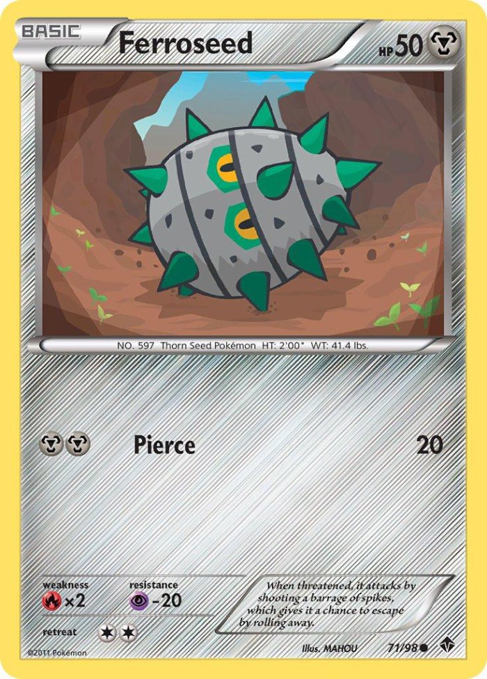 Carte Pokémon: Ferroseed [Grindur]