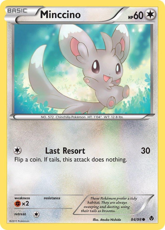 Carte Pokémon: Minccino [Chinchidou]