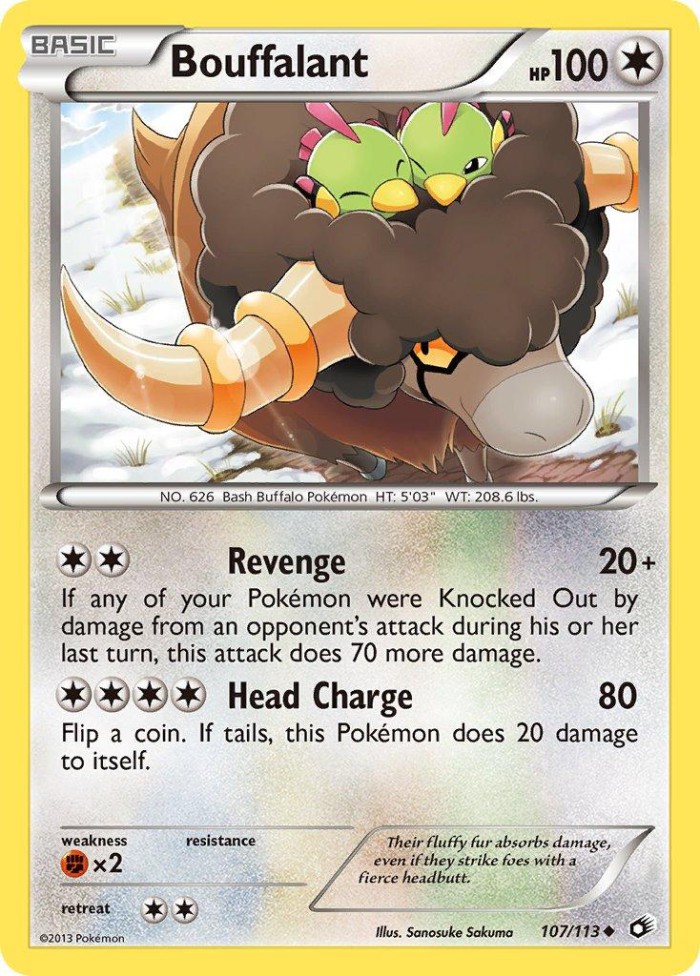 Carte Pokémon: Bouffalant [Frison]